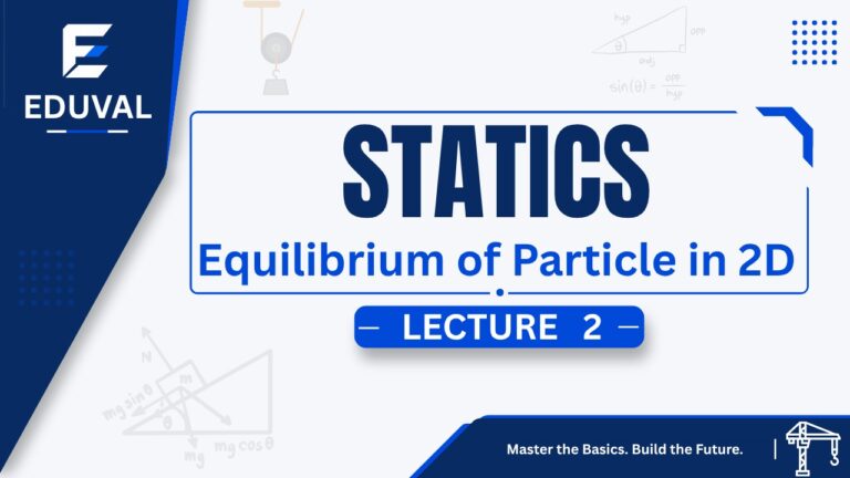 Statics – Lecture 2 | Equilibrium of Particle in 2D