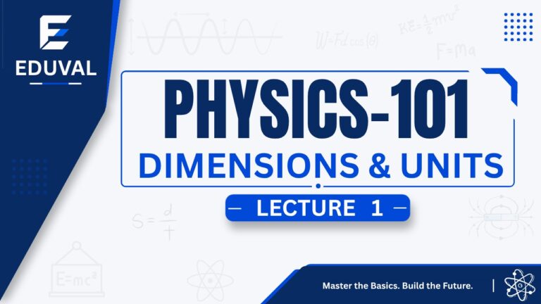 Physics 101 – Chapter 1 | Dimensions and Units